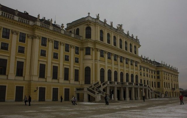 Palacio Schönbrunn en Navidad Viena