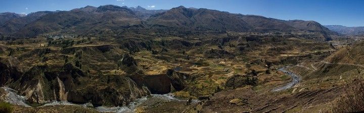 panorámica valle del colca perú