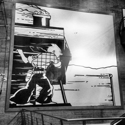 mural comic estación sur bruselas
