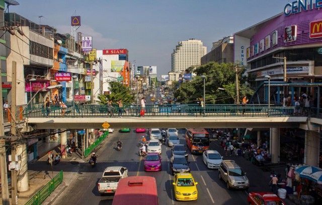 calles de bangkok tailandia