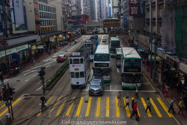 calles de la isla de Hong Kong